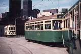 112862: Latrobe Street Mueeum Station Deviation Swanston Street end Eastbound ARE Specials L 104 X2 676 and Eastbound Scrubber No 8