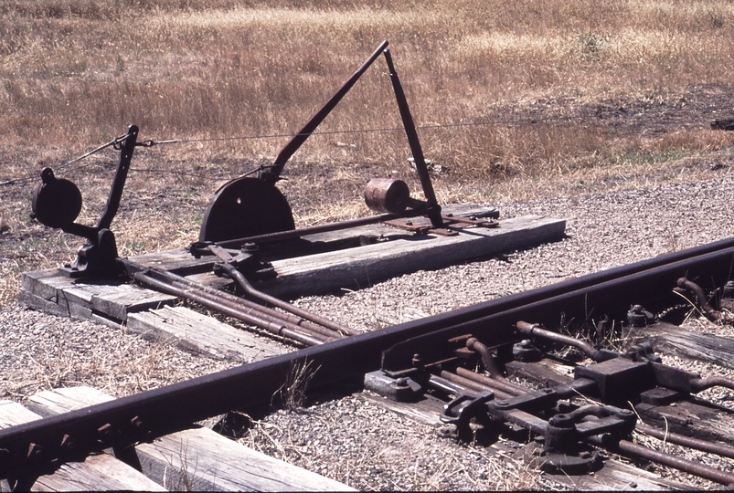 113514: Toolonda Plunger Lock Point and Signal Levers and Hatchet Detector at North End