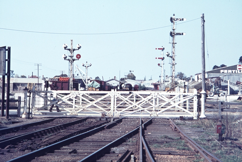 113561: Sale Level Crossing Gates looking towards end of track