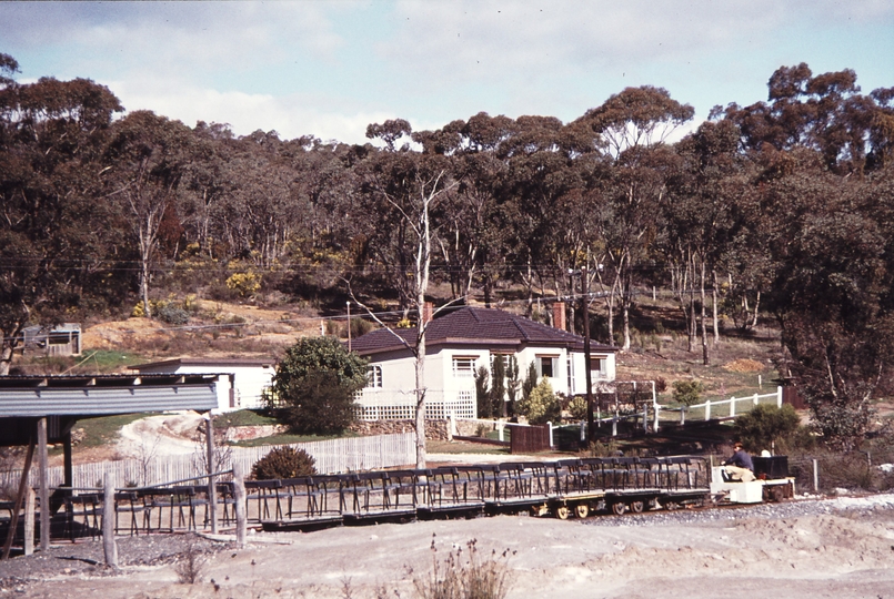 113694: Wattle Gully Mine Chewton Empty Cars Gemco Locomotive