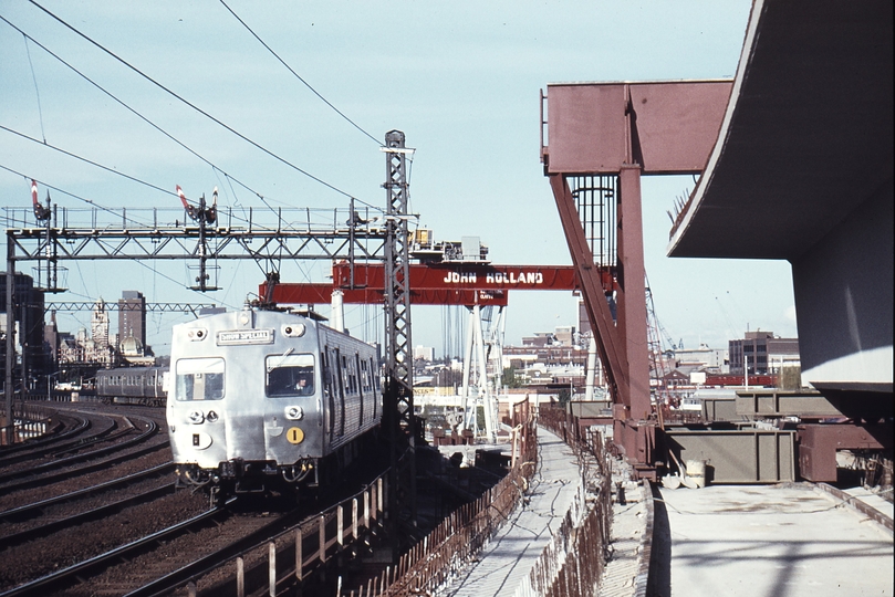 113869: MURLA Contract 703 Site Looking East Special to Showgrounds 6-car Hitachi