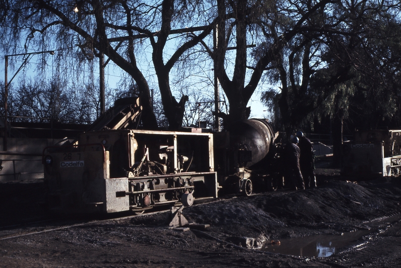 114128: MURLA Worksite C Codelfa Holland 36 gauge Locomotive and Shotcrete Agitator