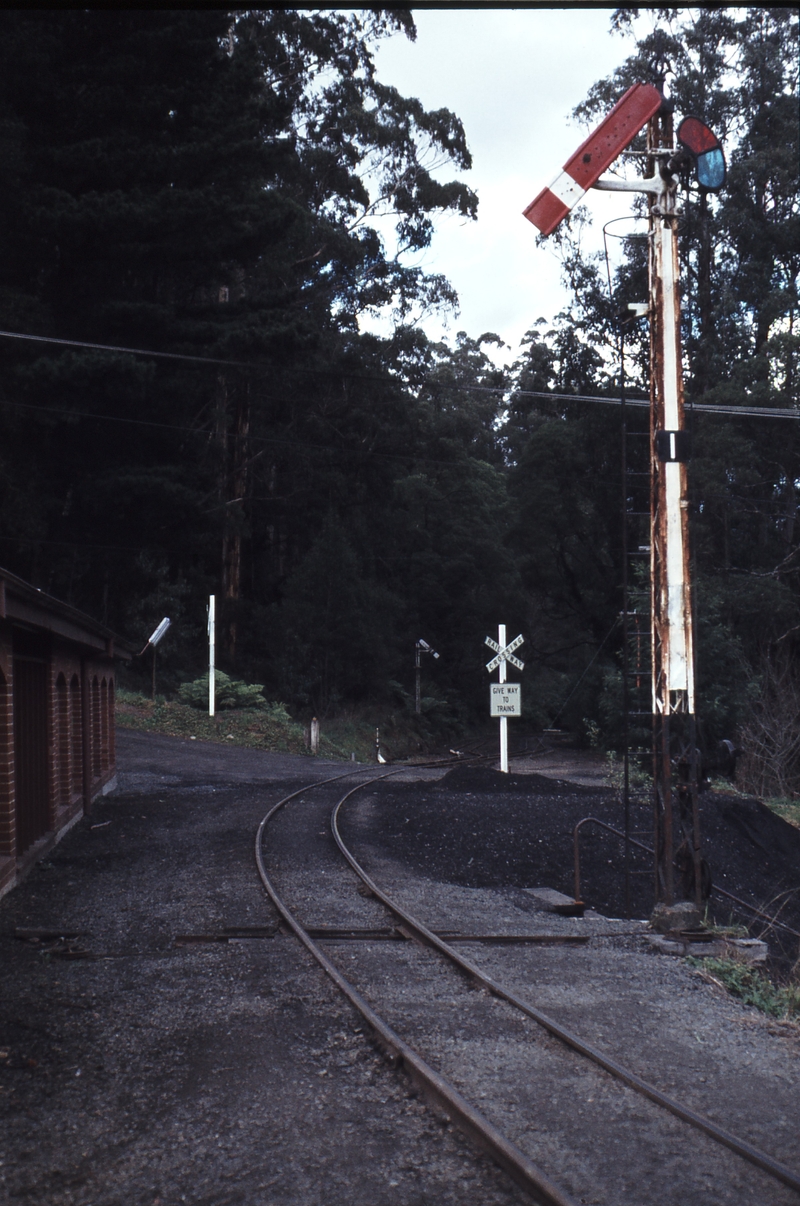 114149: Belgrave Old Munbulk Road Level Crossing Looking East