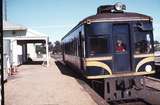 114270: Moama Up Rail Motor 63 RM Anita Langford in platform side window and Melissa Langford in centre window