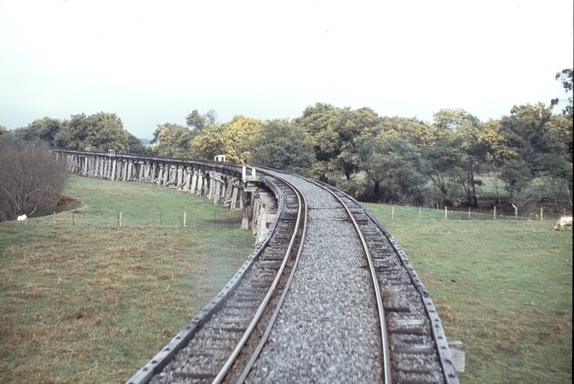 114430: Yarra Glen up side Yarra River Bridge Looking towards Lilydale