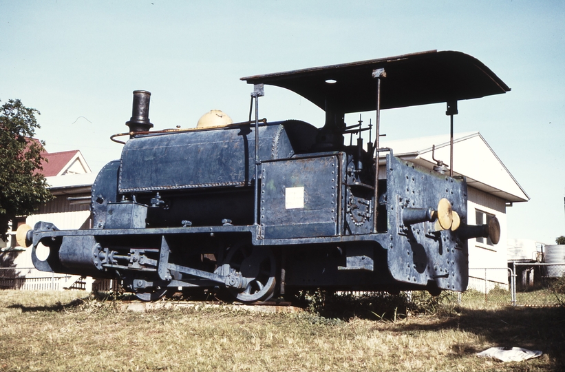 114512: Mount Morgan Street outside Museum Mount Morgan Limited Locomotive Hunslet 797-1902