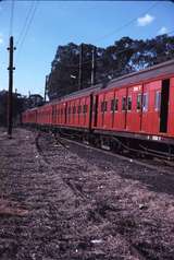 114543: Hurstbridge Stabled Tait Cars at end of line 232 T nearest