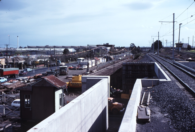 114549: Tottenham Looking towards Sunshine Grade Separation works at Ashley Street in Progress