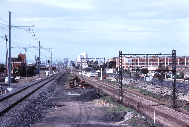 114550: Tottenham Looking towards Footscray Grade Separation works in progress