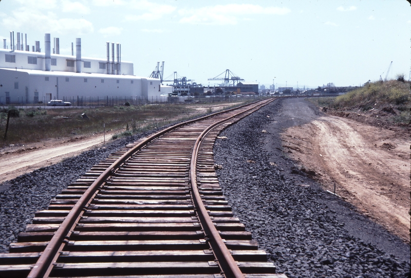 115053: Webb Dock Rail Link Opposite Government Aircraft Factory Looking towards Melbourne