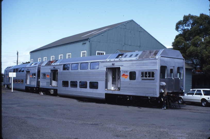 115603: Newcastle Goninans Works Double Deck Suburban Cars for Chopper Trials T 4247 nearest