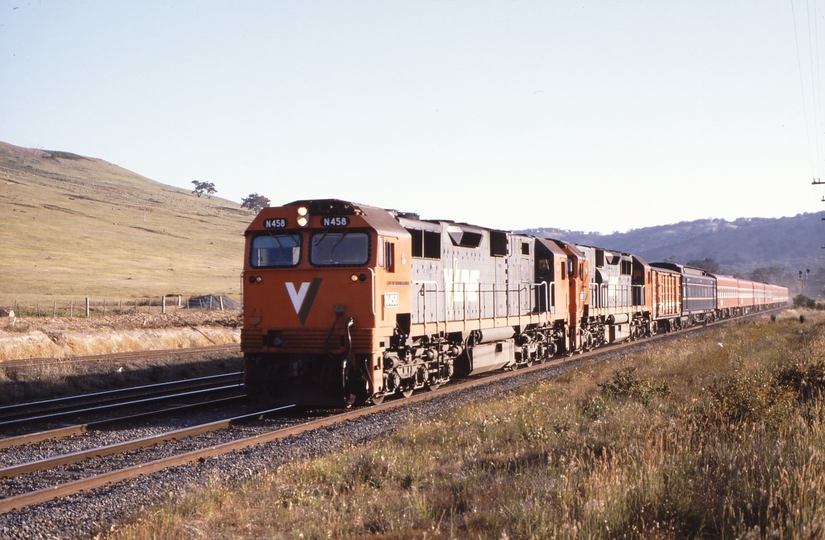 116239: Apex Quarry Siding Kilmore East 8325 Down Albury Passenger N 458 N 453