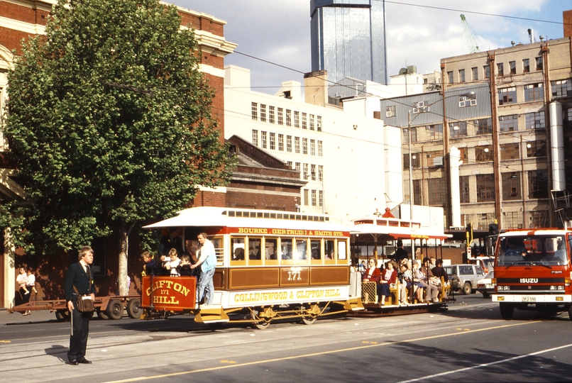 116692: Spencer Street at Lonsdale Street Cable Dummy and Trailer 171