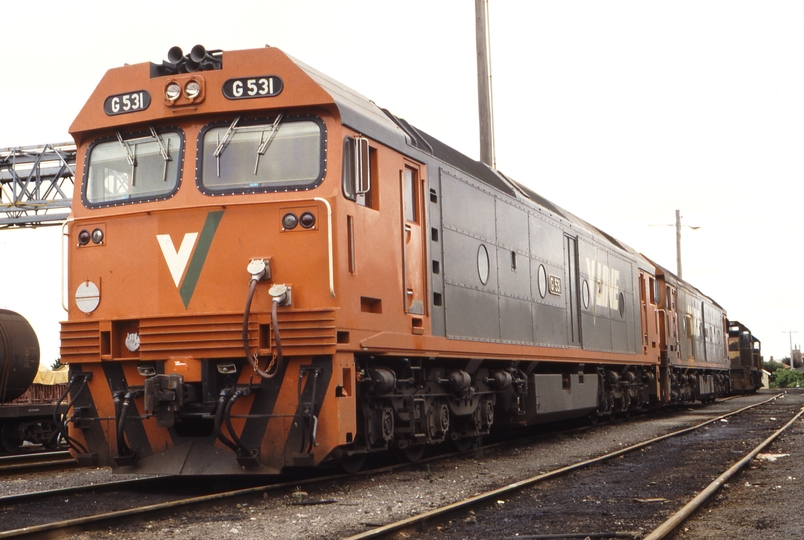 116834: Geelong Locomotive Depot G 531 G 512