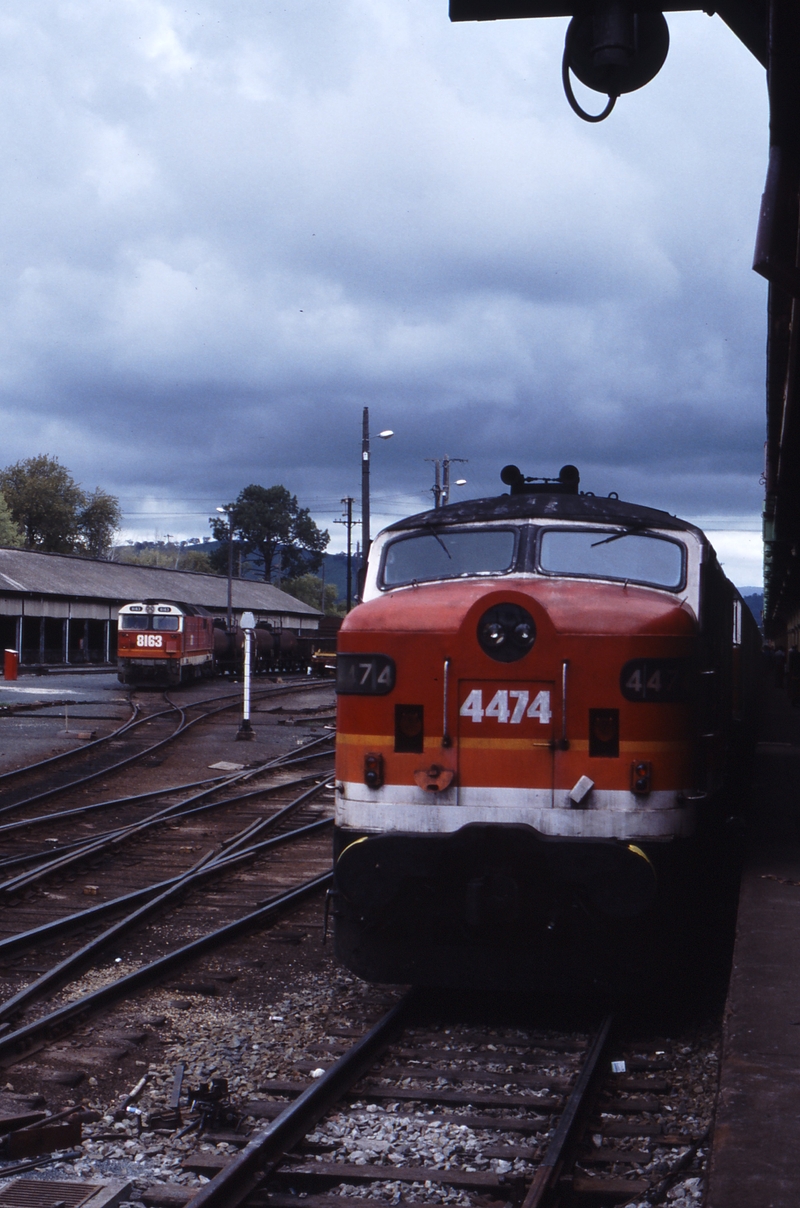 117025: Albury SL66 Up Intercapital Daylight Express 4474 42205 also 8163 shunting