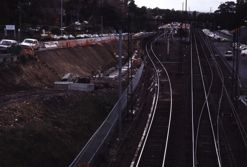 117080: Heidelberg Banksis-Bell Street Bridge Construction Looking towards Hurstbridge