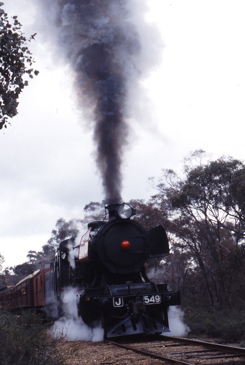 117629: Mile 87.25 Maldon Line 12 00 noon Up Passenger J 549 leading