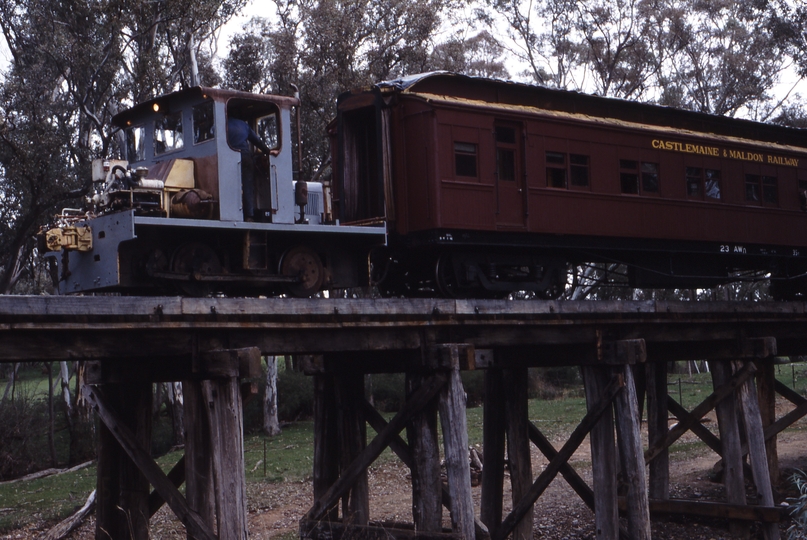 117644: Muckleford Creek Bridge Down Special Passenger Malcolm Moore Locomotive ex APM Broadford