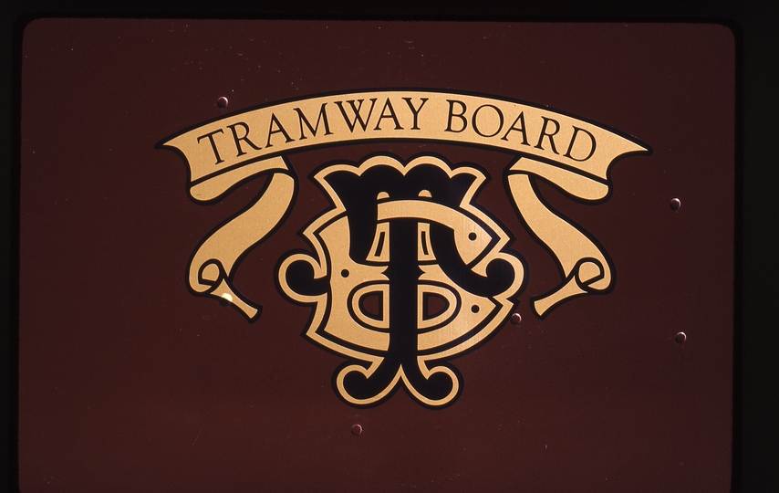 117772: Mont Albert Terminus Tramway Board crest on A1 231