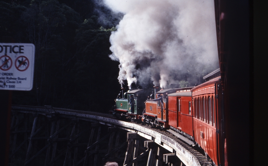 118480: Monbulk Creek Trestle Up Combined Passenger and VIP Inspection Special 7A 14A