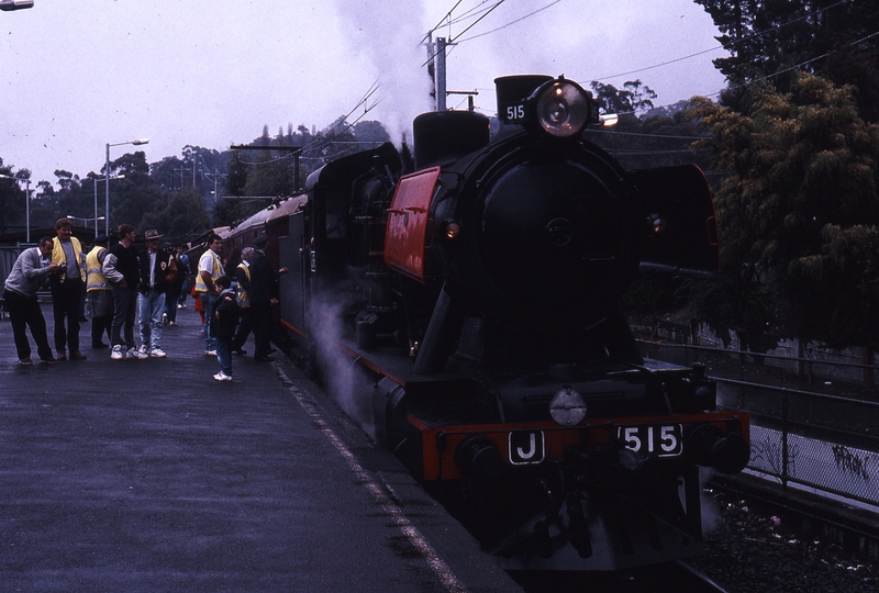 118627: Upwey 7273 Down Special Passenger J 515 leading T 320 trailing