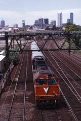 118773: Macaulay Stabling Sidings Footbridge 8237 Down Geelong Passenger N 453