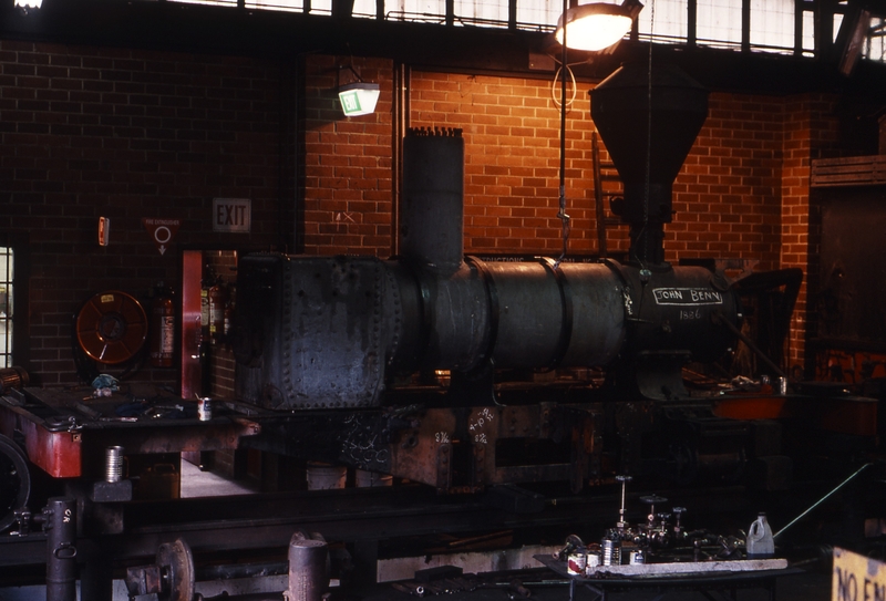 118944: Belgrave Workshops John Benn Rebuilt Hainaut 861-1886 under restoration