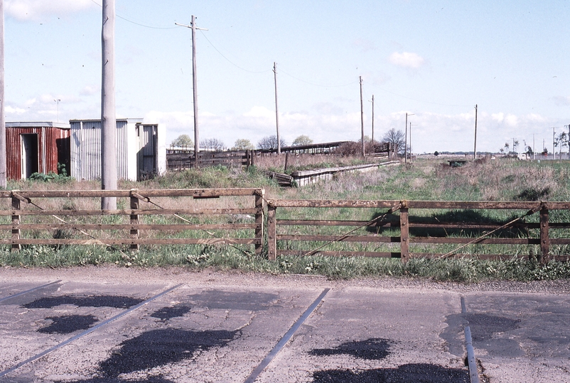 118962: Ballarat Cattle Siding Hand Gates at Gillies Street Looking West