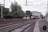 119048: Flemington Racecourse Looking away from Melbourne from North Side Platform 6-car Hitachi Train at Main Platform