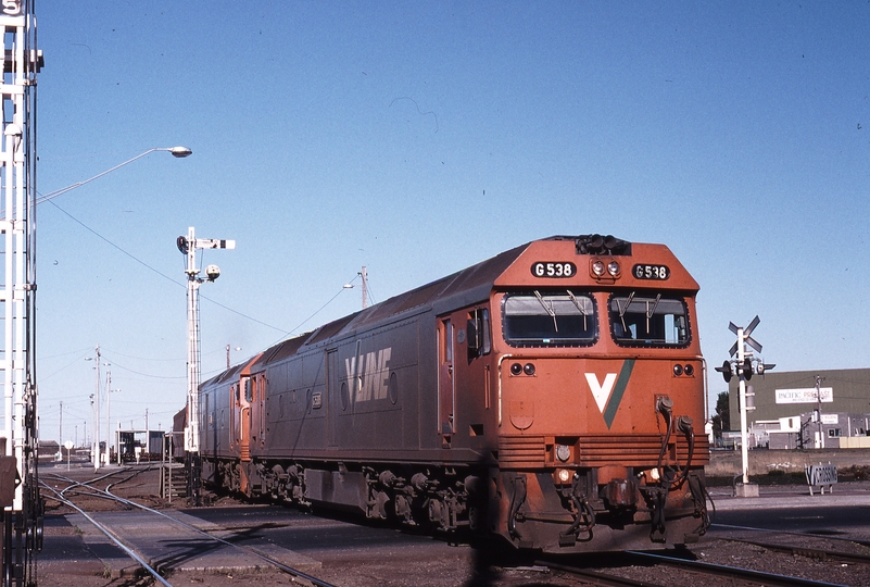 119355: North Geelong C 9123 Down Empty Grain G 538 G 536