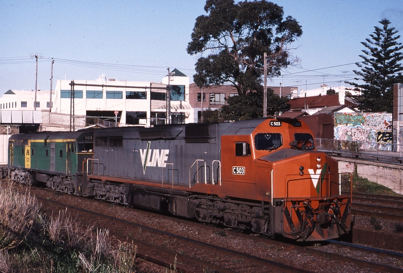 119422: Albert Street Bridge down side 9145 Freight to Adelaide C 503 703