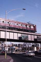 119436: Flemington Bridge Down Save the Upfield Line Special J 515 leading 4-car Tait 381 M trailing