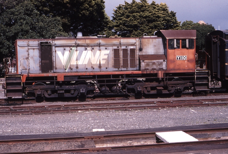 119444: Ballarat Y 110 On chaired track near Carriage Shed