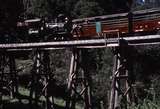 119470: Monbulk Creek Trestle Up Empty Cars Climax 1694