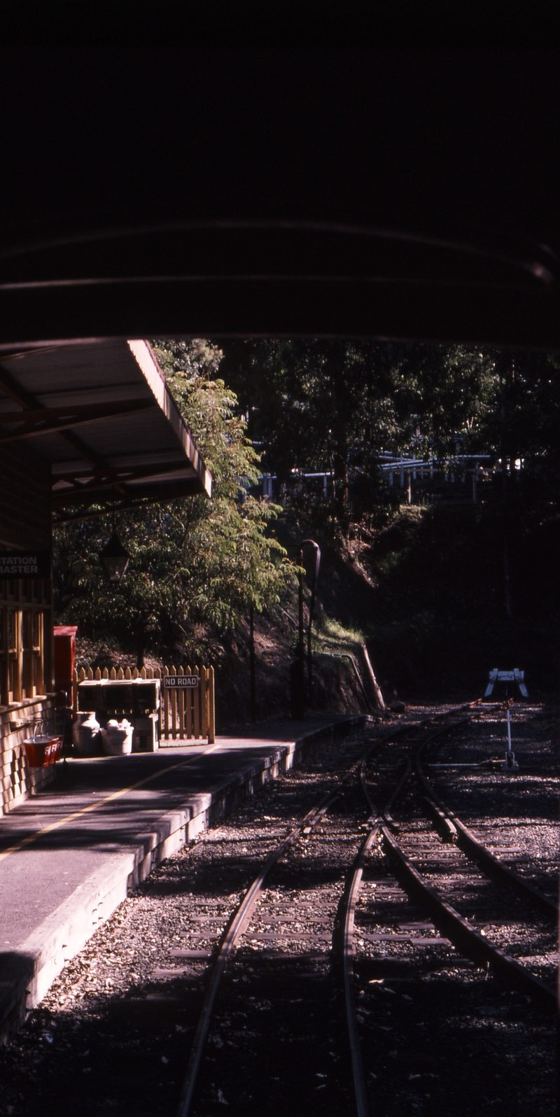 119559: Belgrave View from rear of NB Car on Down Young Sun Special Looking towards End of Track