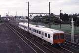 119740: Sunshine Footbridge 8388 Up Empty Cars Trans Adelaide Railcars 3126 3125 on delivery run