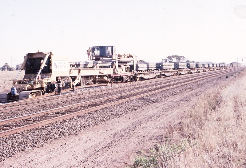 119752: km 63 Geelong Line Down Barclay Mowlem Track Assembly Train 4903