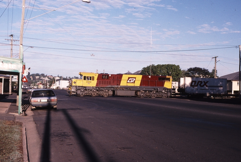 120160: Rockhampton Denison Street at Archer Street Up Freight 2491