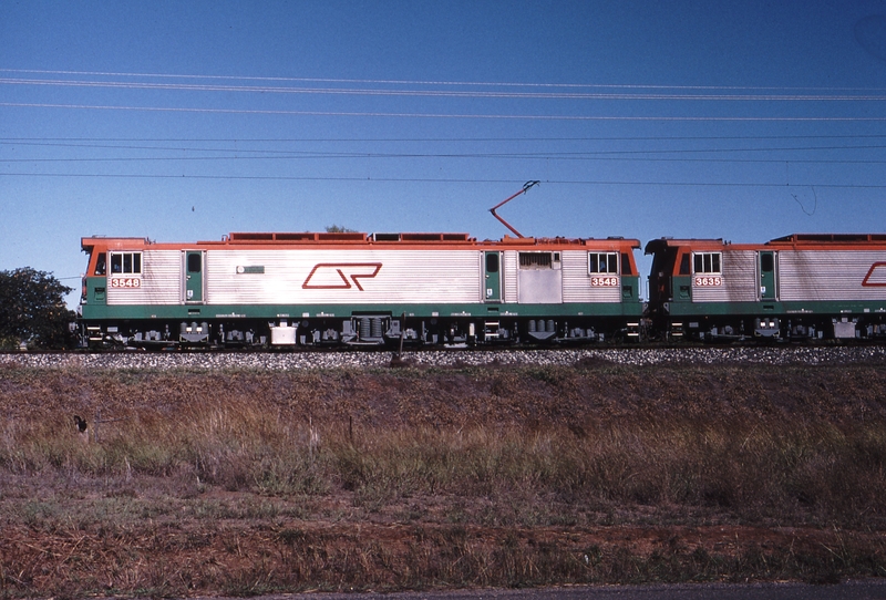 120180: Level Crossing near Meatworks Siding km 110.93 Down Coal 3548 3635 mid 3627 3214