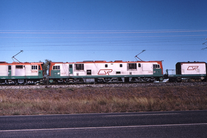 120182: Level Crossing near Meatworks km 110.93 Down Coal 3548 3635 mid train 3627 3214