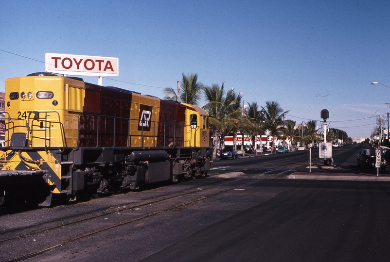 120194: Rockhampton Denison Street at Fitzroy Street Up Freight 2477