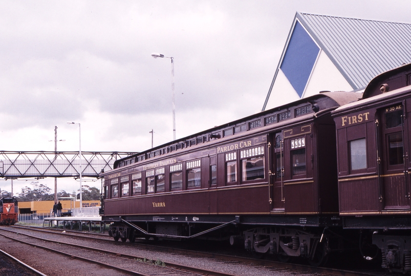 120483: Traralgon Yarra Car at rear ARHS Special X 32 in background