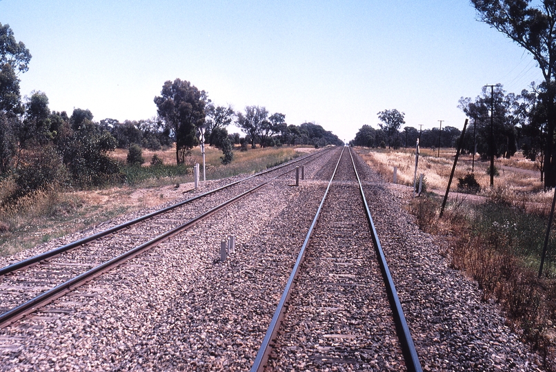 120615: Winton Road Level Crossing km 205 Looking towards Melbourne