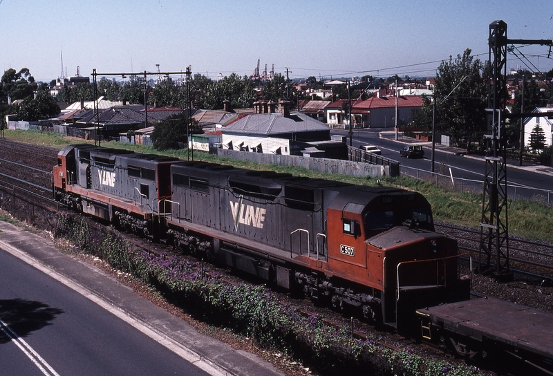 120835: West Footscray Junction 9702 Up Adelaide Freight C 508 C 507