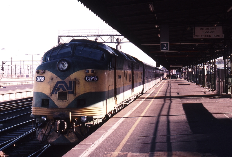 120982: Spencer Street CLP 15 at rear of 8703 Down Empty Cars formed by the Overland Express