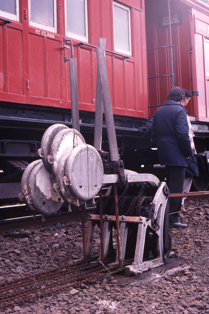 121003: Meredith Double Wire Connterweights In background 8191 Down Special Passenger