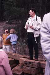 121027: Bridge 8 East End PBPS President John Robinson giving address In left background Graeme Breydon