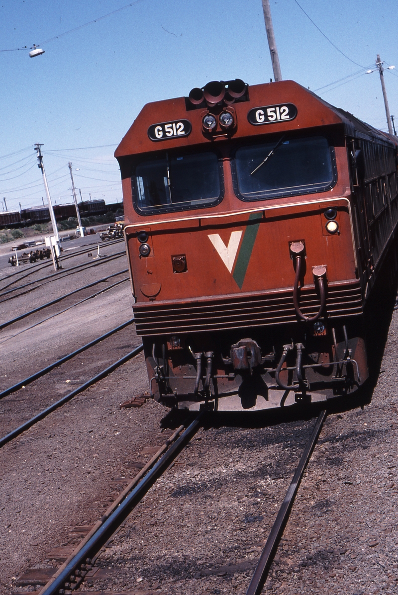 121239: North Geelong Yard 9121 Down Empty Grain G 512 G 515