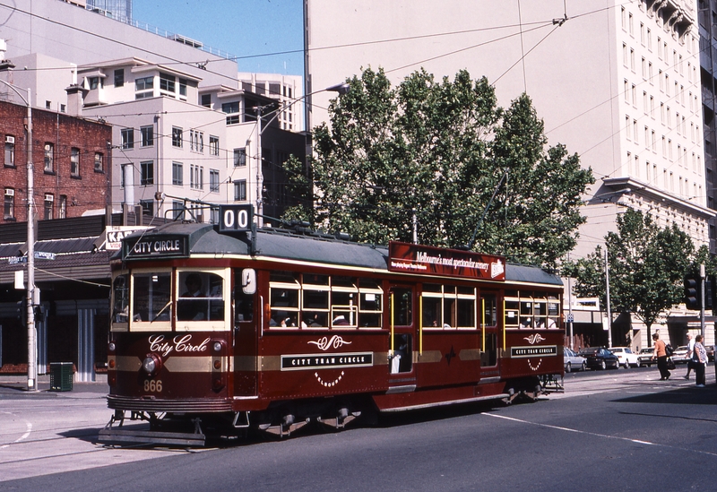 121286: Spencer Street at Bourke Street Northbound City Circle SW6 866