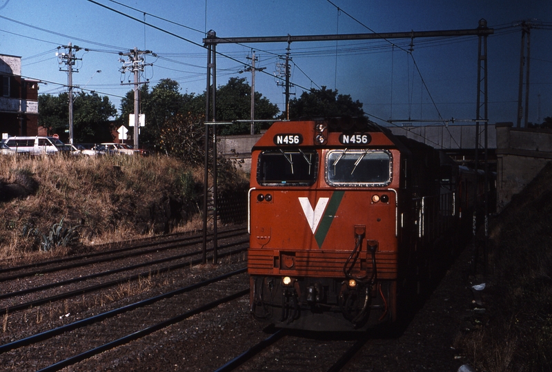 121310: Footscray down side Albert Street bridge 8043 Down Kyneton Passenger N 456